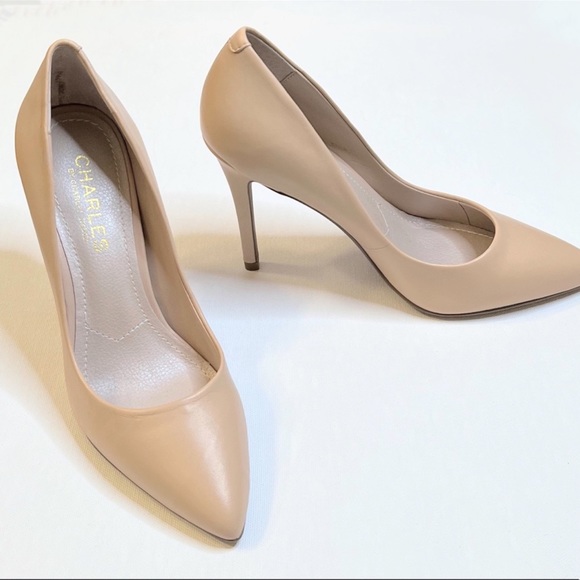 Charles David Size 4.5 Tan Color Stilettos - Picture 2 of 3